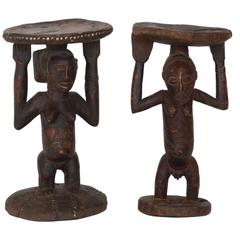 Set of Mismatched African Tribal Stools or Tables 7