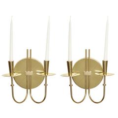 Tommi Parzinger Brass Sconces, Two Pairs Available 3