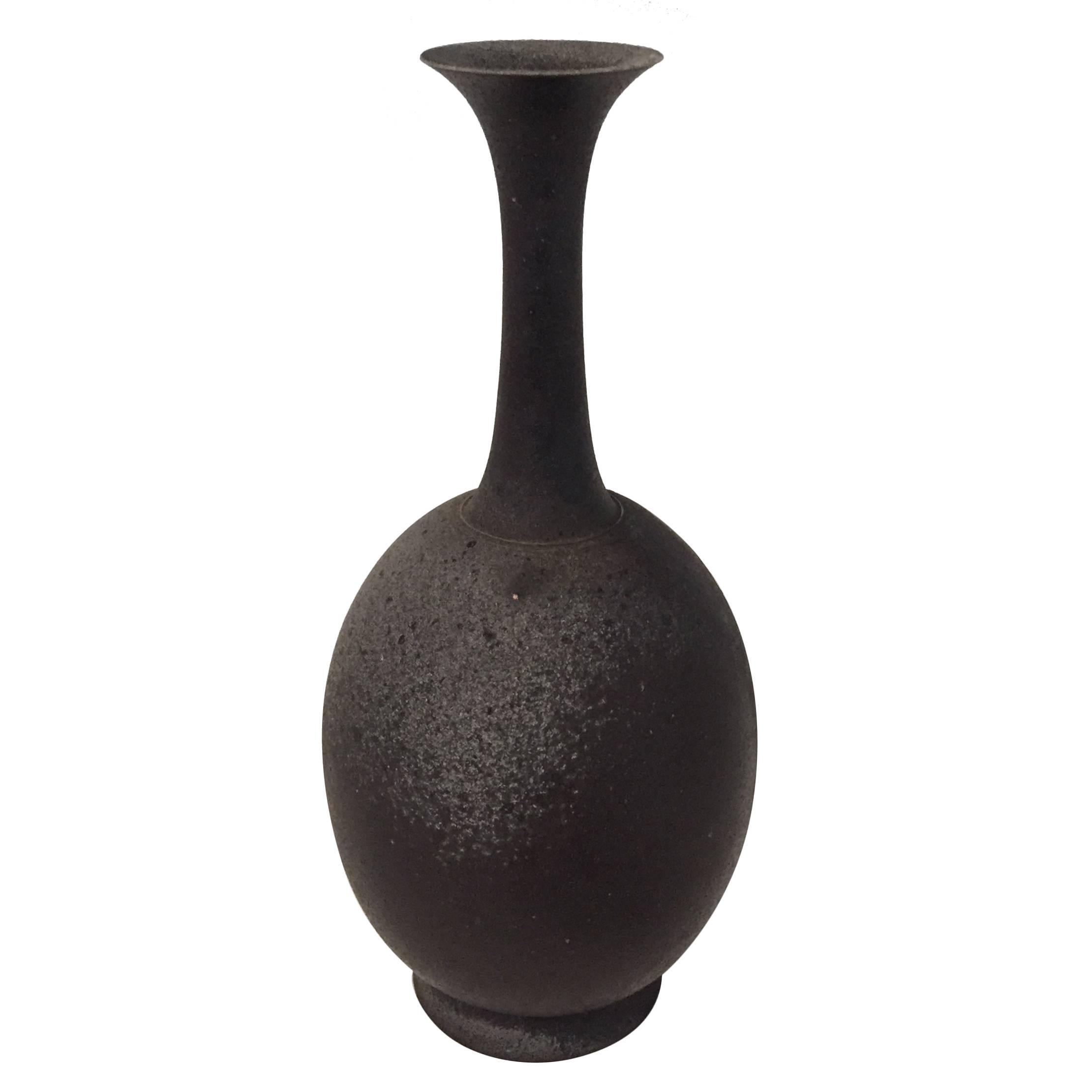 Contemporary Stoneware Vase by Japanese Ceramicist Koji Toda