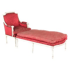 19th Century French Chaise Longue 'Duchesse Brisee' from Paris. 