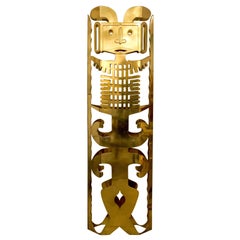 Messing-Totem-Skulptur von Robert Zeidman