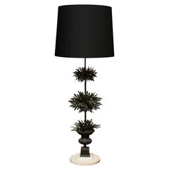 Unusual French Wrought Iron Topiary Lamp 2