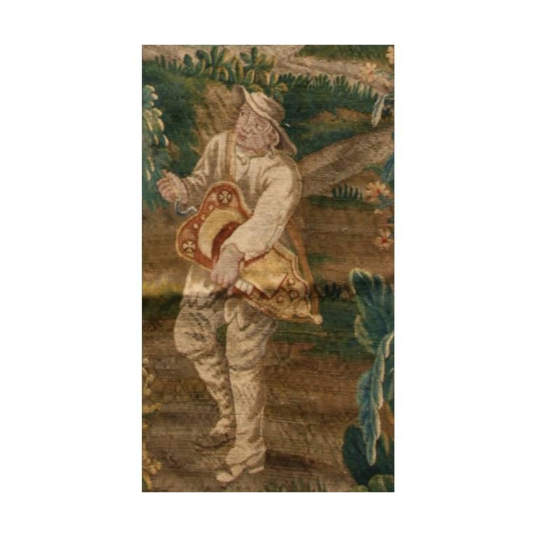 Hand-Knotted Brussels Tapestry, 18th Century For Sale