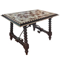 Antique 19th Century Italian Inlay Table