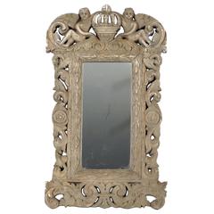 Cherubs and Cross Surround Mirror, 19th Century