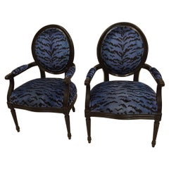 Vintage Pair of Ballon Back Chairs
