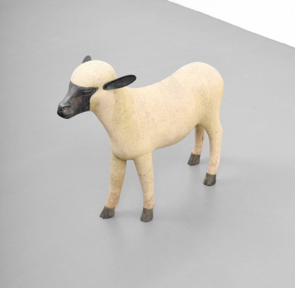 Francois-Xavier Lalanne Sheep, Flock of Five In Good Condition For Sale In West Palm Beach, FL