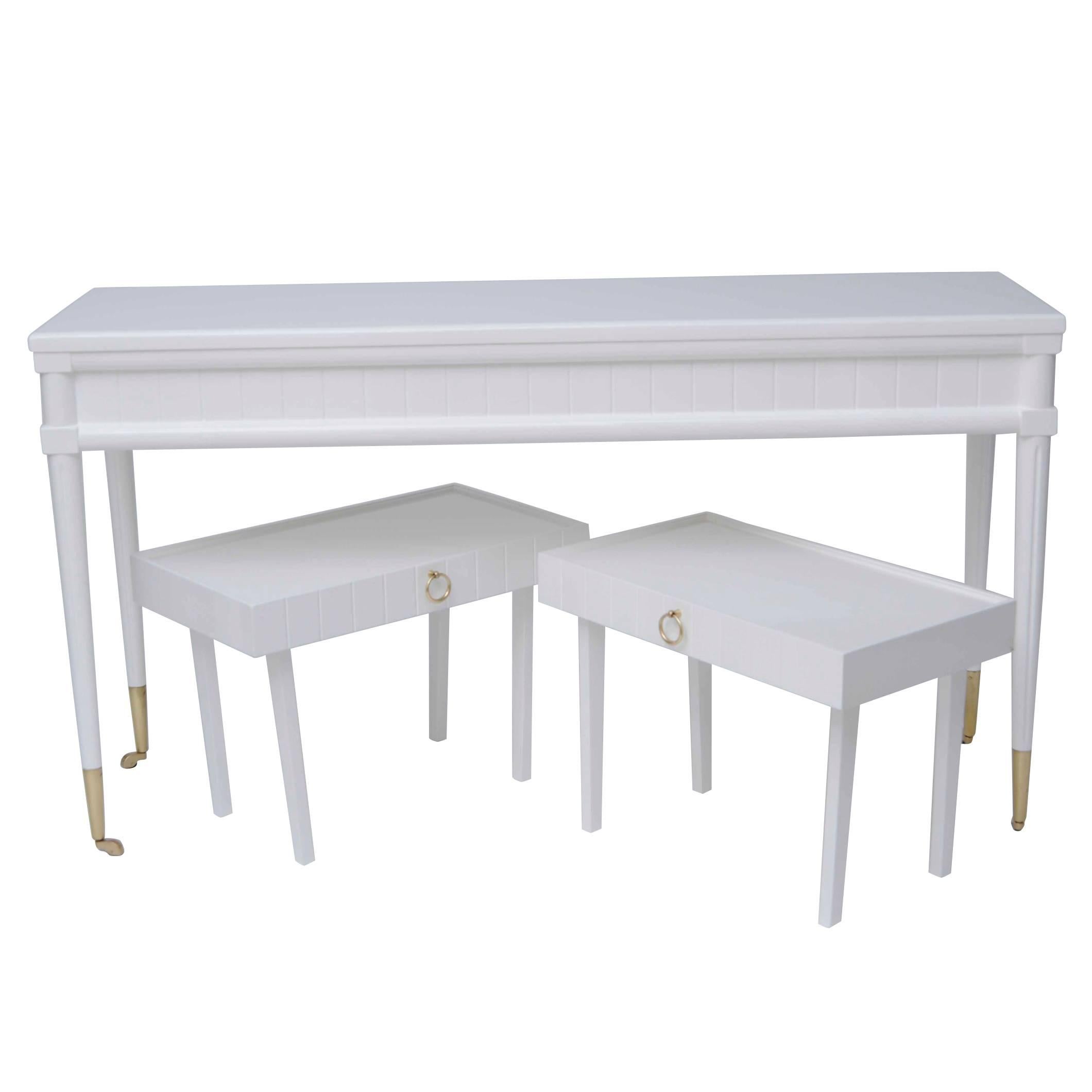 Console Table with Pull-Out Drinks Tables