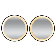 1960s Rosewood Lighted Mirror 8