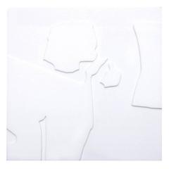 White Abstract Expressionist Lucite Panel by David Porter