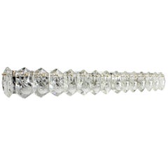 Vintage Kinkeldey Faceted Crystal Ten-Light Wall Sconce/ Bathroom Light Fixture