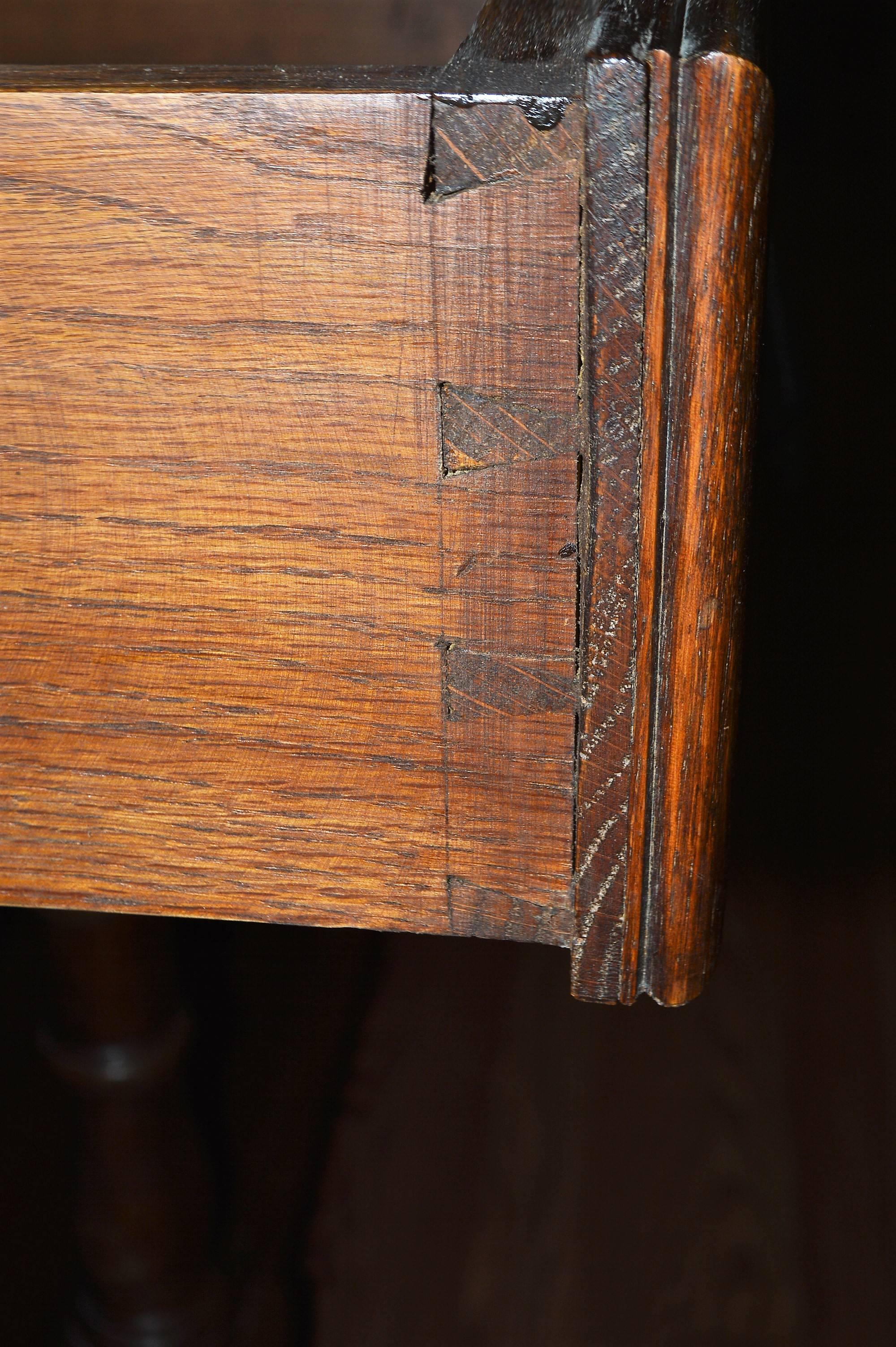 19th Century, Napoleon III Period Walnut & Oak Cabinet for Bar, Counter, Vanity 6