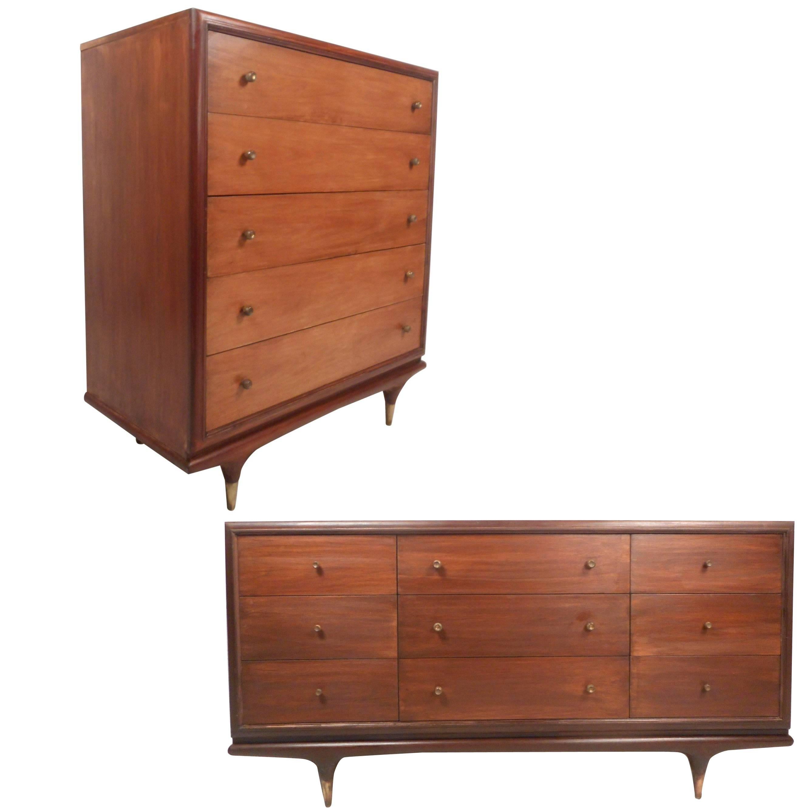 MidCentury Modern Bedroom Set by Kent Coffey For Sale at 1stDibs