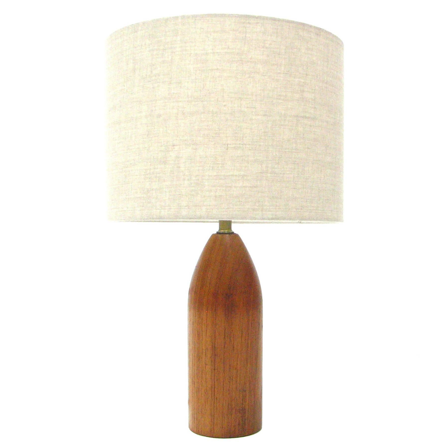 Gordon & Jane Martz Teak Lamp for Marshall Studios