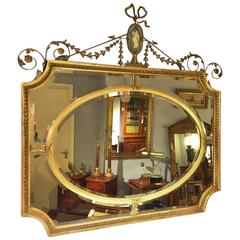 Antique Late 19th Century Giltwood Wall Mirror
