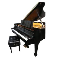 Used Steinway M Grand Piano Made in 2000, Satin Ebony, Only One Private Owner