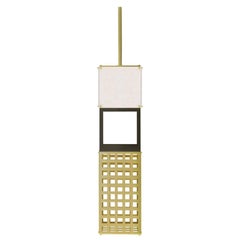 Contemporary Brass and Alabaster 003 Pendant by Orphan Work, 2017 8