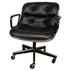 Charles Pollock Leather Executive Office Chairs for Knoll