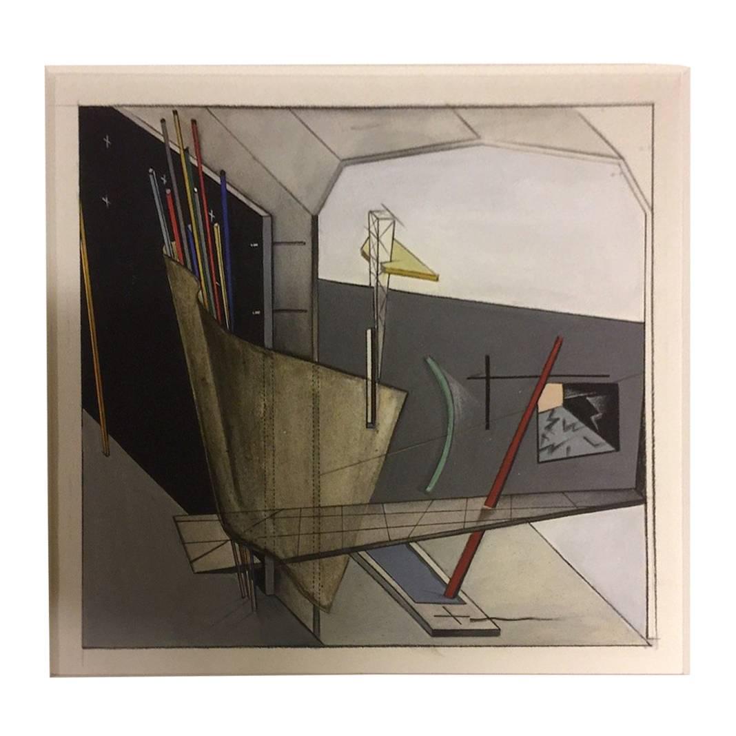 Five Unique and Early Mixed Media Drawings by Zaha Hadid, Documented