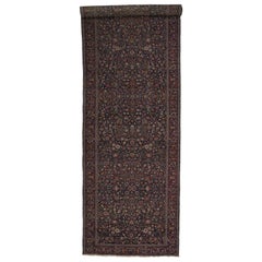 Antique Persian Mashhad Runner with Old World Style, Extra-Long Hallway Runner