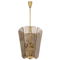 Fontana Arte Style Smoked Glass Pendant 7