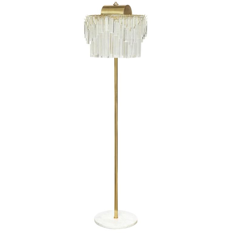 Venini Crystal Prism Floor Lamp