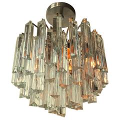 Small Venini Solid Glass Chandelier or Pendant, 1960s, Italy 6