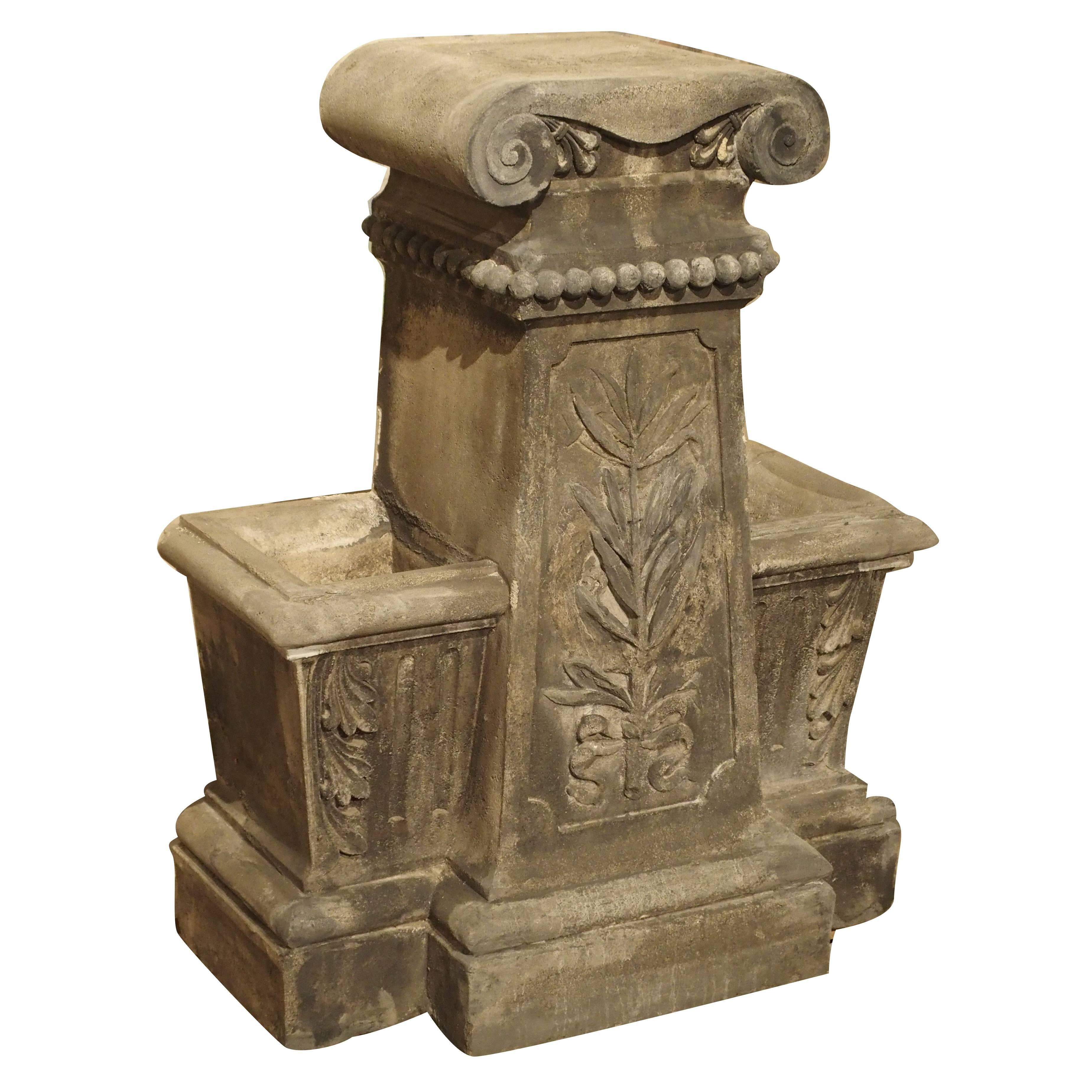Unusual Reconstituted Stone Jardinière from France, circa 1880