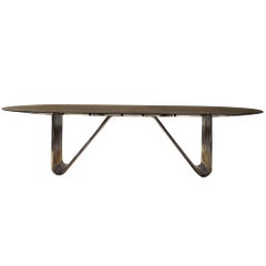 Alina Dining Table with Lacquered Ebony Top