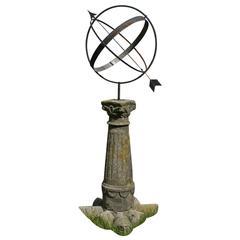 Beautiful Antique Sundial on a Stone Socle 7