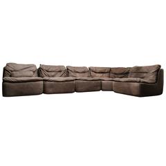 20th Century Leather Modular/Sectional Sofa