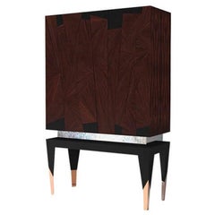 Frida Cabinet in Rosewood by Fratelli Basile, Made in Italy