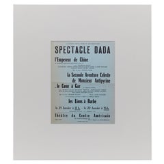 Spectacle Dada Tristan Tzara Ribemont-Dessaignes Coeur a Gaz Bryen, 1960s
