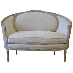 19th Century Antique Louis XVI Style Canape Settee