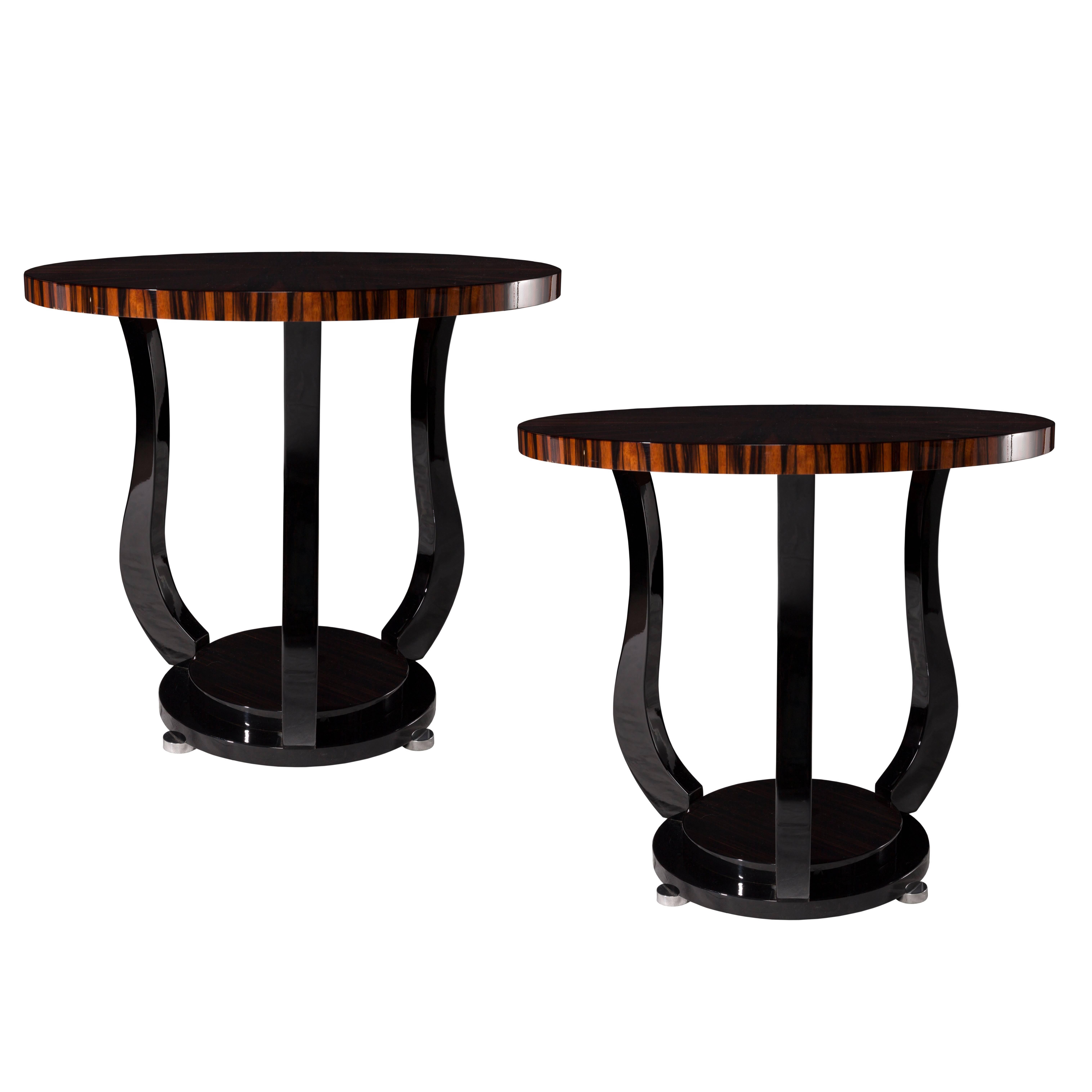 Pair of Art-Deco Side Tables