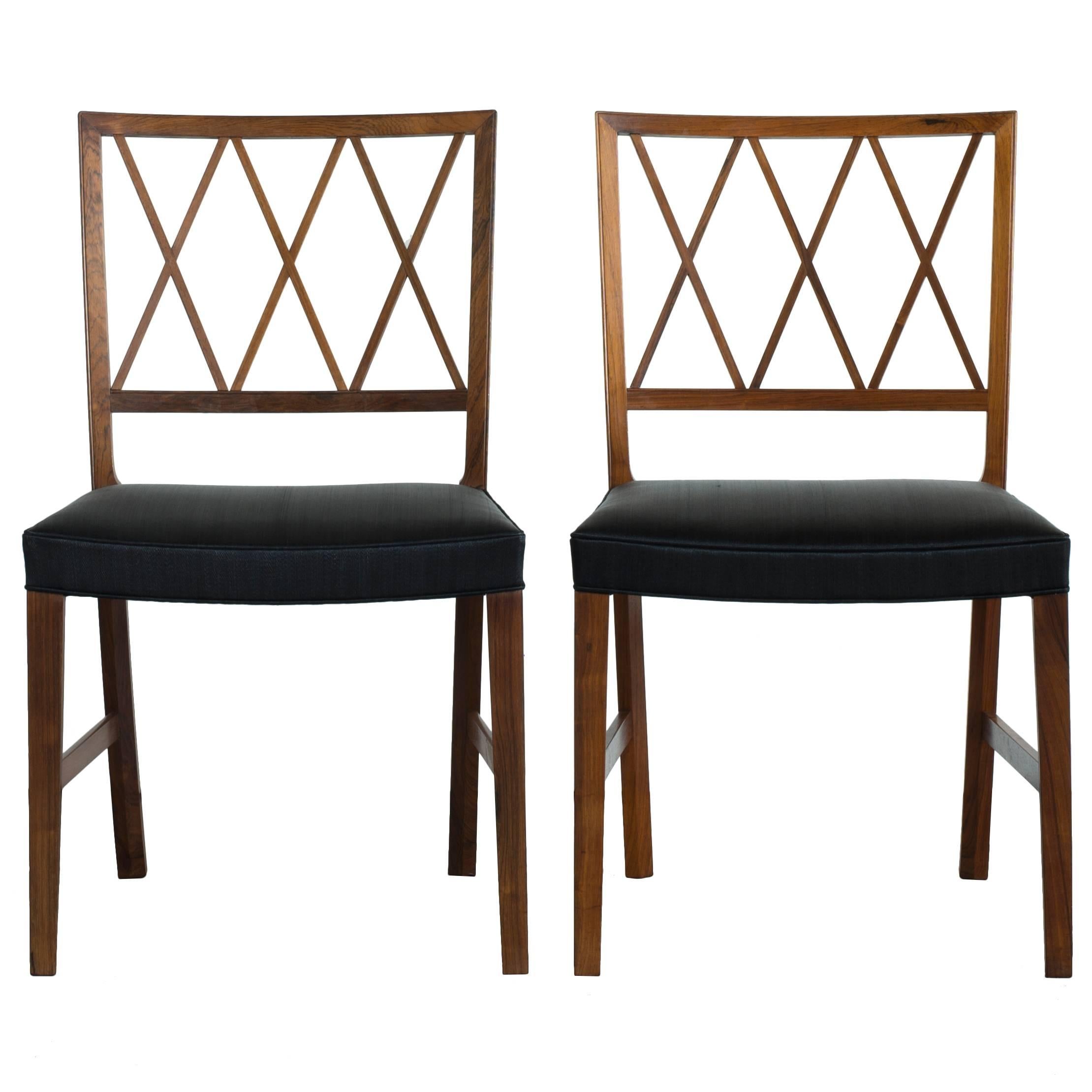 Set of Six Ole Wanscher Dining Chairs for A. J. Iversen
