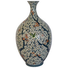 Massive Japanese Contemporary Gilded Hand-painted Porcelain Vase by sho-un 12