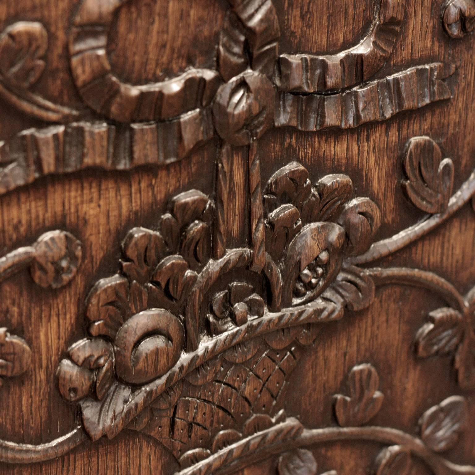 Finely Carved French Oak Buffet, 18th Century 6