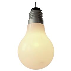 Iconic Oversize Plastic Light Bulb Pendant from Ingo Maurer, 1969, USA 10