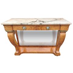 Early 20th Century Amboyna Console Table