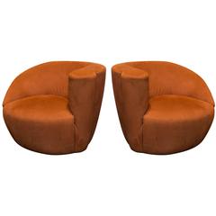 Set of Vladimir Kagan Nautilus Chairs 