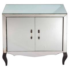 Mirrored two doors chest of drawer 1940-50 8