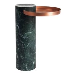 High Salute Coffee Table Green Marble, Copper Tray 2