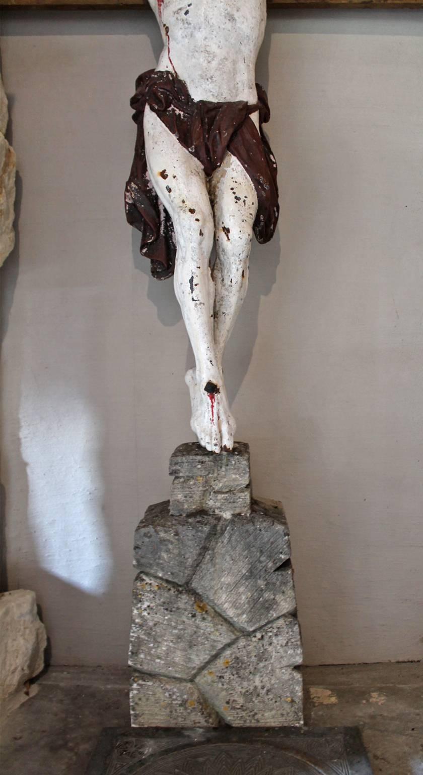 Antique Jesus Statue from the 19th Century 1
