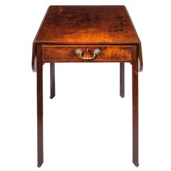 English 18th Century George III Chippendale Mahogany Pembroke Table