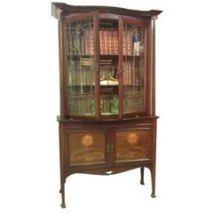 Exquisite Art Nouveau Marquetry Cabinet Iconic Galle Style -Provenance 