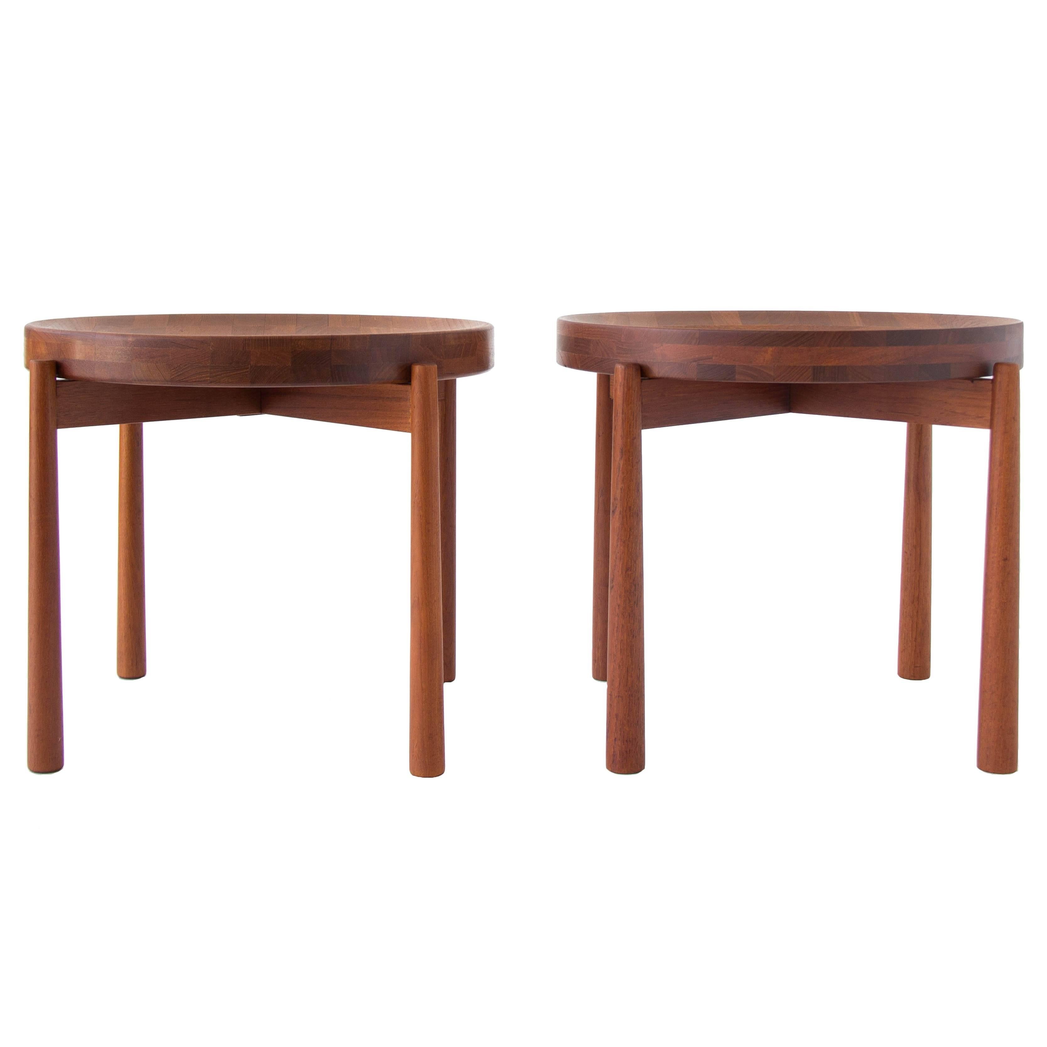 Pair of Teak Tray Tables in the style of Jens Quistgaard