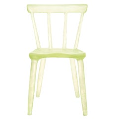 Glow Chair by Kim Markel in Yellow, Handmade from Cast Recycled Resin / Acrylic