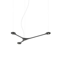 Contemporary CARB04.00 Carbon Fiber Light or Chandelier in Matte Finish