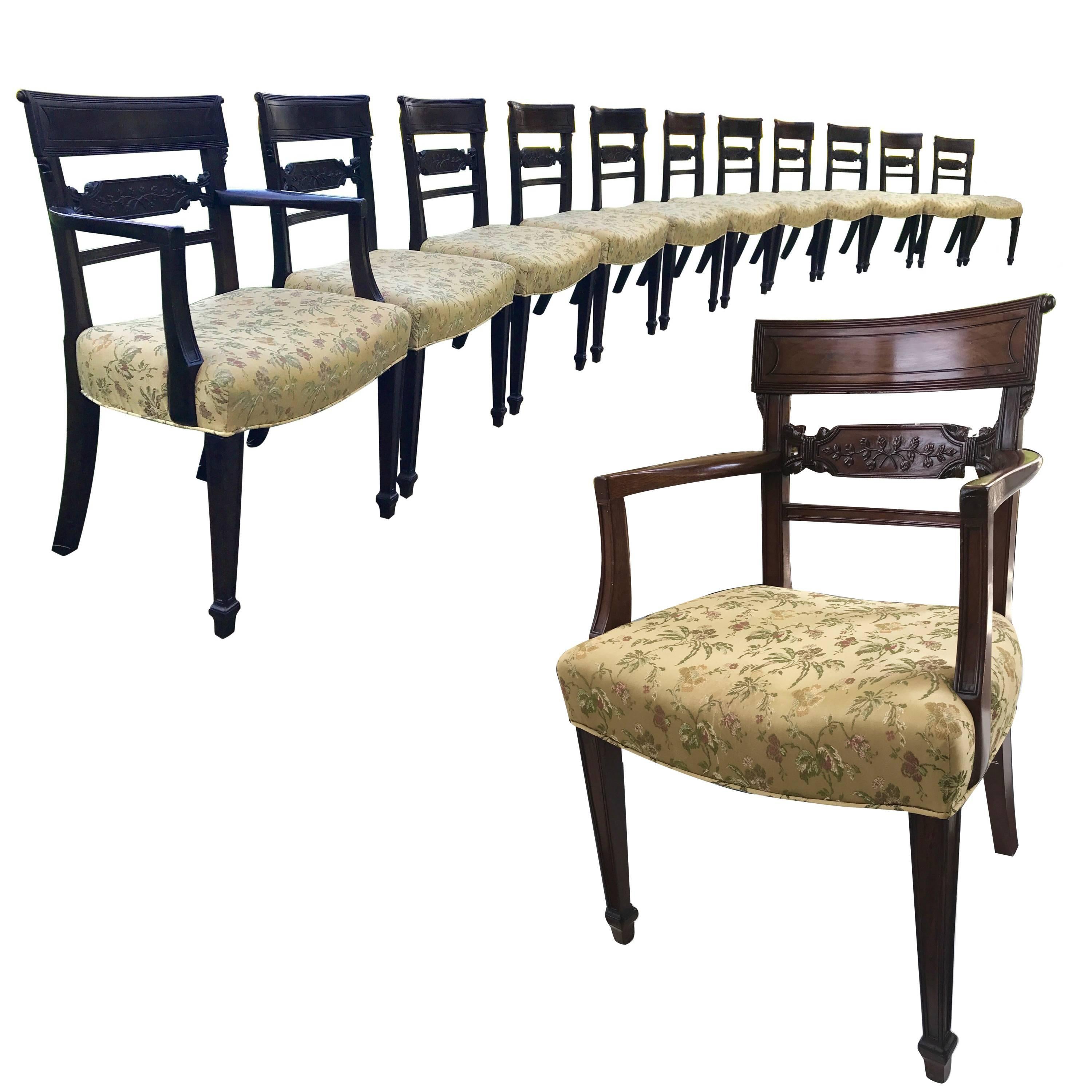 Regency Mahogany Dining Chairs